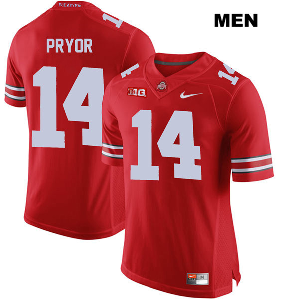 Ohio State Buckeyes Men's Isaiah Pryor #14 Red Authentic Nike College NCAA Stitched Football Jersey VP19M66WS